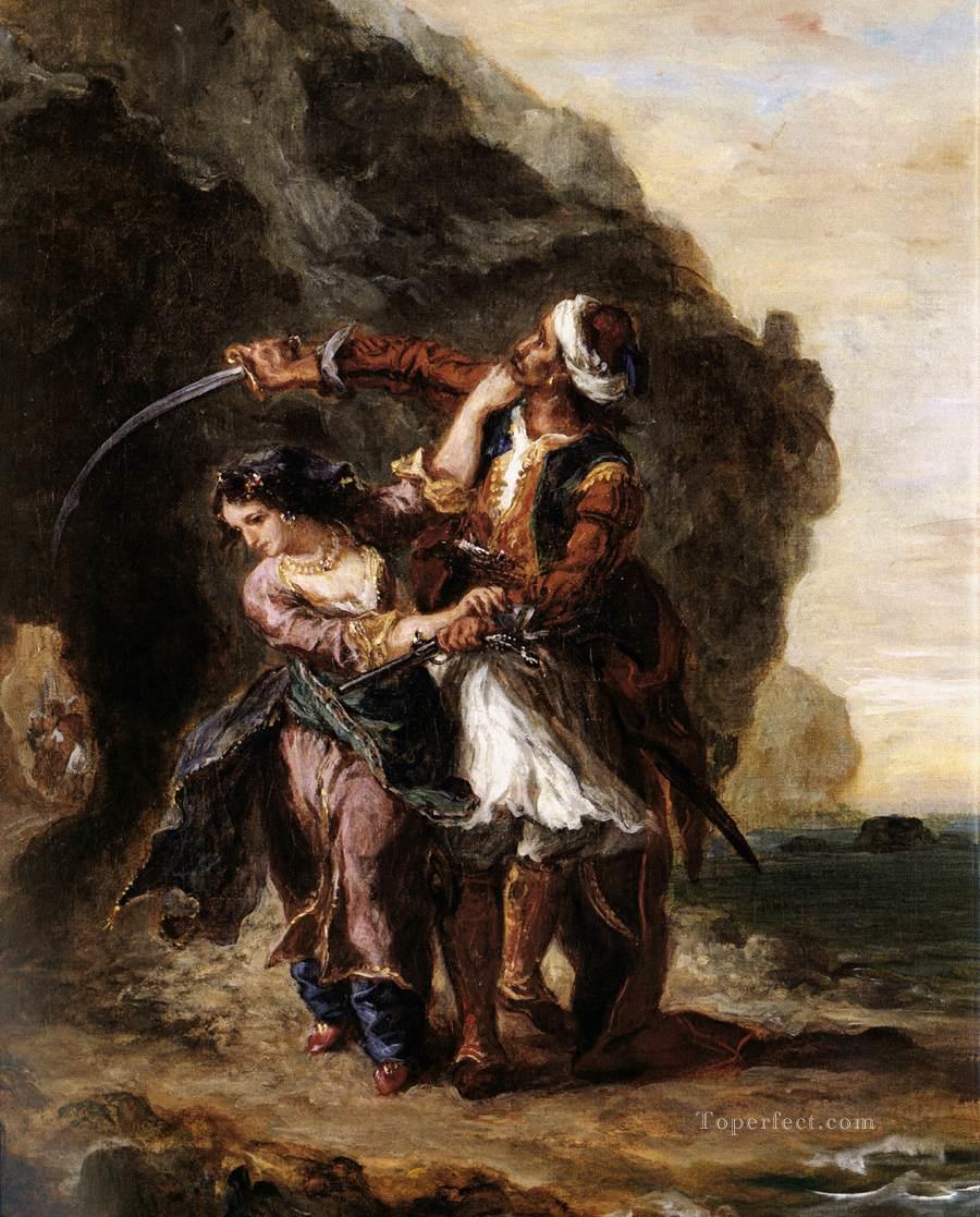 The Bride of Abydos Romantic Eugene Delacroix Oil Paintings